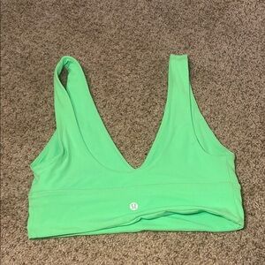 Lululemon Align V Neck Bra Light Support A/B Cup Pistachio